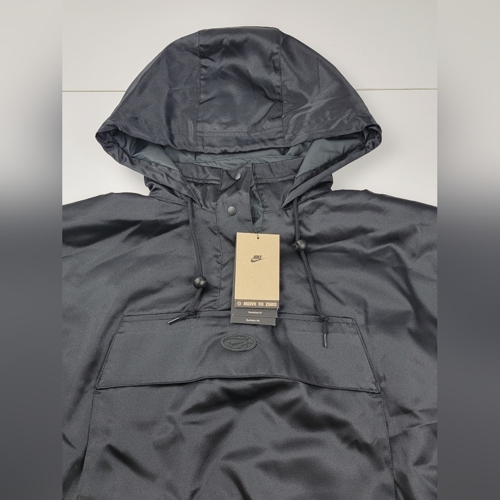Nike Circa 96 Women's Black Hooded Jacket Size Large DV8082-010 New - Picture 3 of 9
